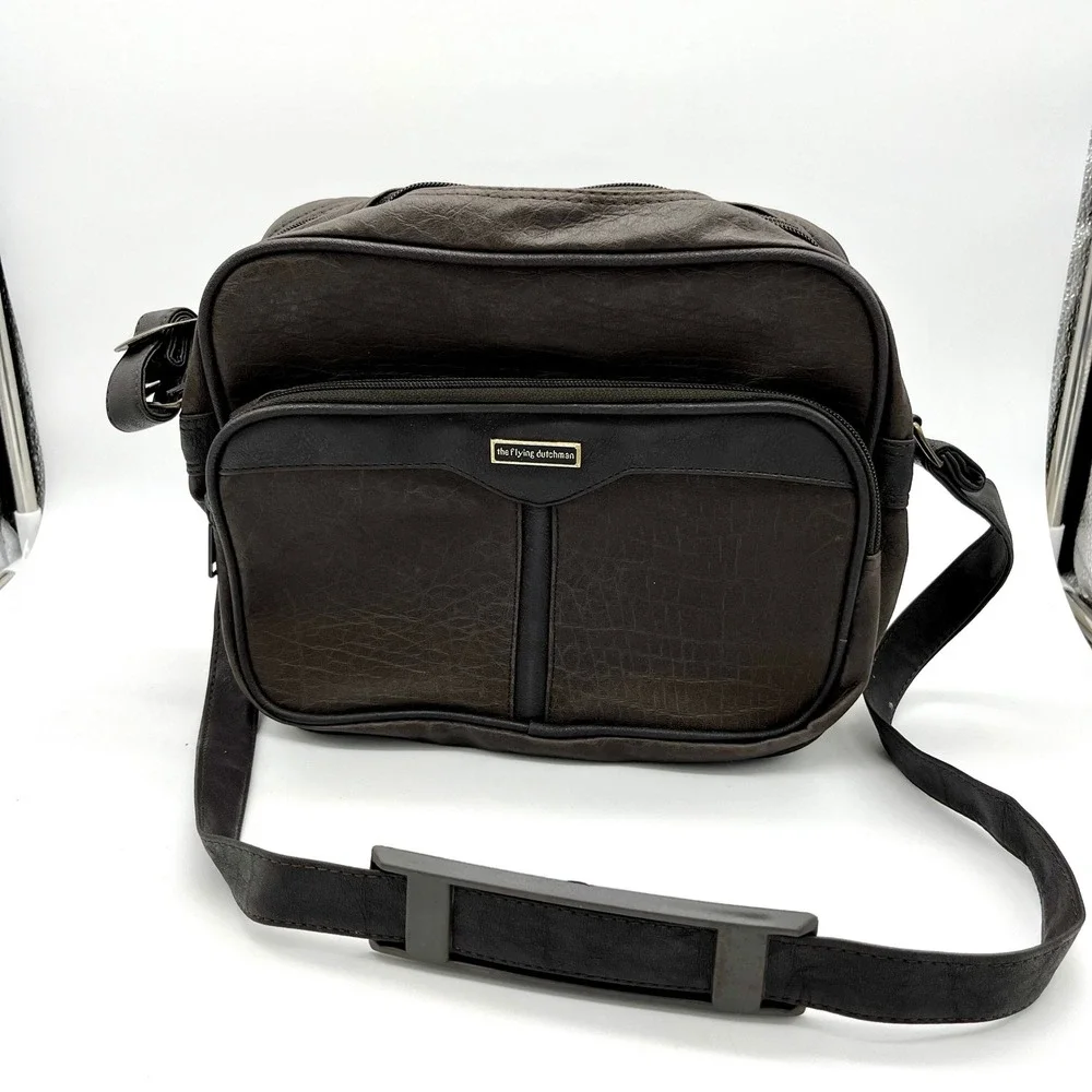 The Flying Dutchman Messenger Bag Crossbody Travel‎ Brown Adjustable Strap